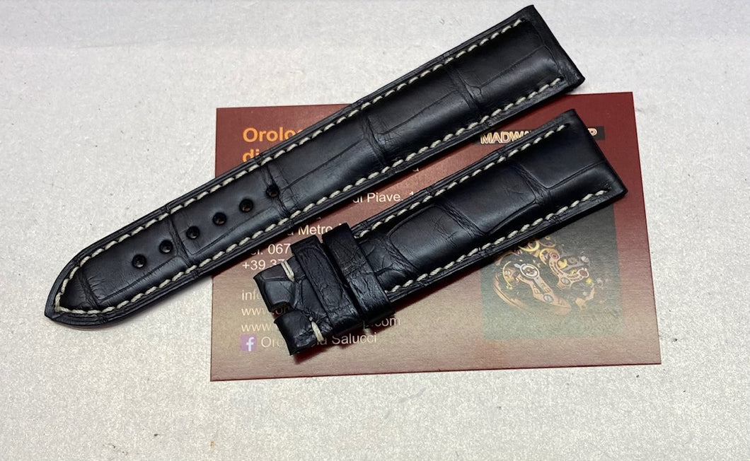 Cinturino Eberhard nero ansa 20mm per Tazio Nuvolari 31030