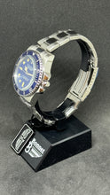 Carica l&#39;immagine nel visualizzatore di Gallery, Orologio Pierre Bonnet Submariner Vintage ref 6602C acciaio quadrante blu quarzo

