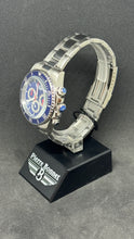 Carica l&#39;immagine nel visualizzatore di Gallery, Orologio cronografo Pierre Bonnet 7256C Daytona Vintage lunetta blu quarzo
