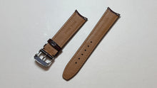 Carica l&#39;immagine nel visualizzatore di Gallery, Cinturino Clifton marrone rossiccio Baume et Mercier originale 20/18 con fibbia acciaio
