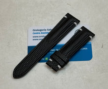 Carica l'immagine nel visualizzatore di Gallery, Cinturino Eberhard tessuto gommato nero per Traversetolo 21016/21020 originale
