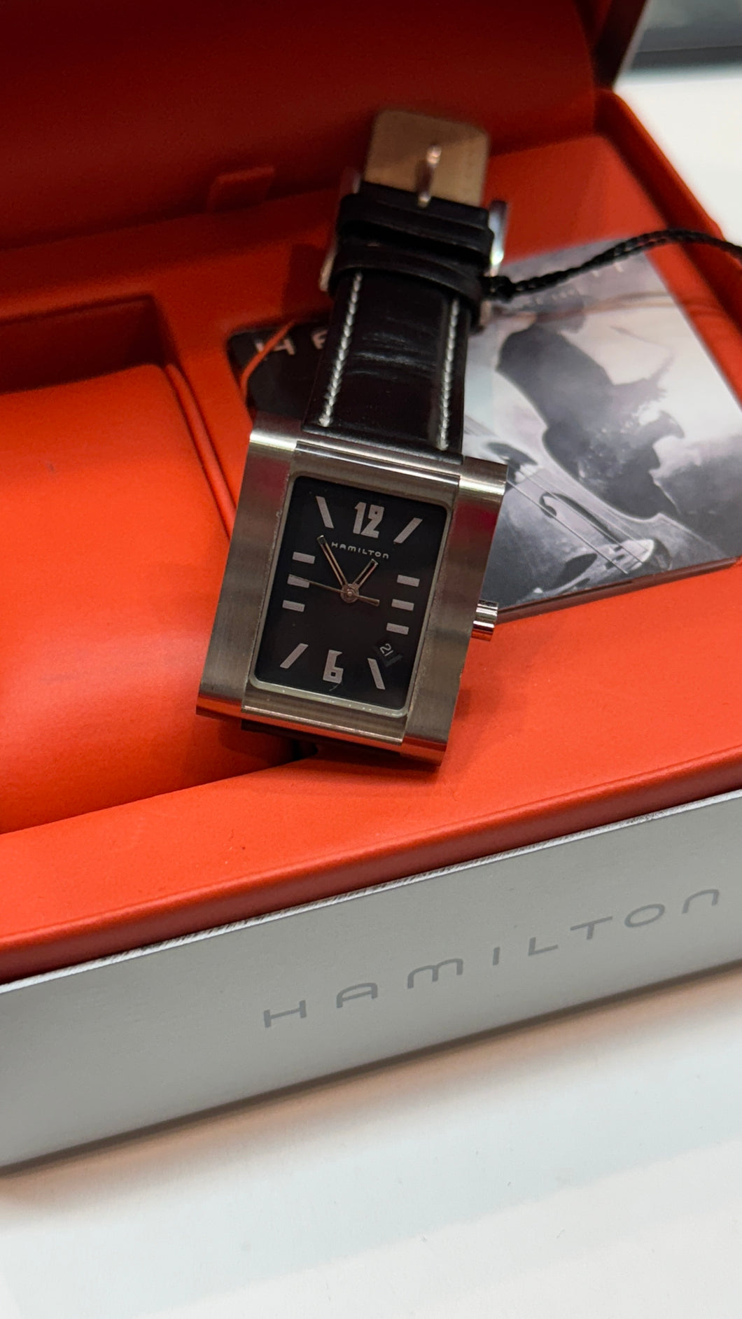 HAMILTON 000032 OROLOGIO UNISEX QUARZO SOLO TEMPO RETTANGOLARE