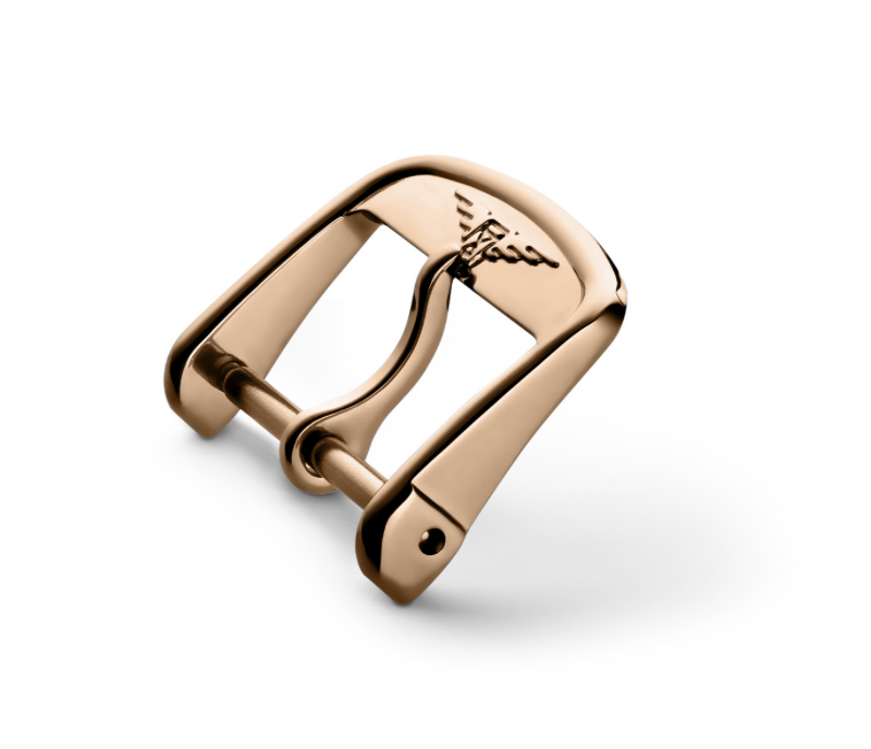 Fibbia ardiglione originale Longines placcato rosa