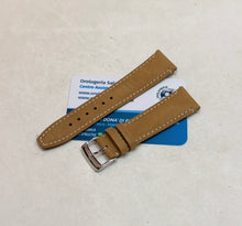 Carica l'immagine nel visualizzatore di Gallery, Cinturino beige Baume &amp; Mercier Classima 21/18 originale completo di fibbia
