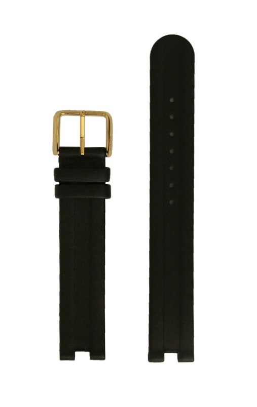 Kit Cinturino Rado nero Coupole L 16mm con fibbia originale gialla