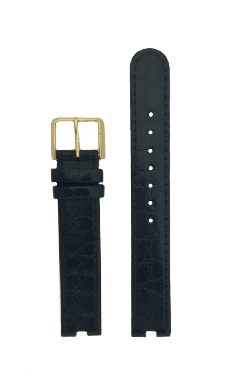 Kit Cinturino Rado nero Coupole L 16mm con fibbia originale gialla