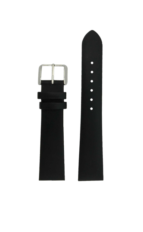 Cinturino Rado nero Integral L 19 mm fibbia originale acciaio