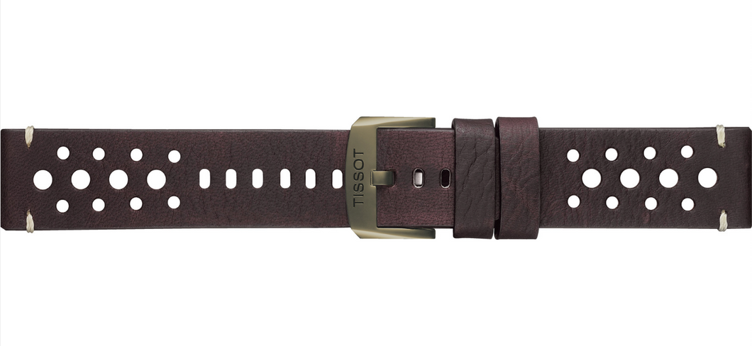 CINTURINO MARRONE TISSOT 22/22 mm ORIGINALE CON FIBBIA