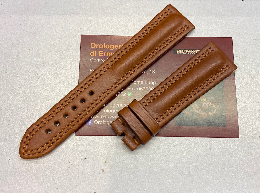 Cinturino cuoio nero o marrone Eberhard 21016 - 21020 traversetolo no fibbia