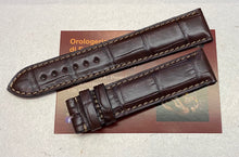 Carica l&#39;immagine nel visualizzatore di Gallery, Cinturino Eberhard nero o marrone ansa 20mm per modello 31046
