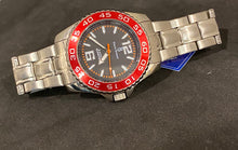 Carica l&#39;immagine nel visualizzatore di Gallery, Orologio Pierre Bonnet acciaio 39mm ghiera rossa ref. 6523
