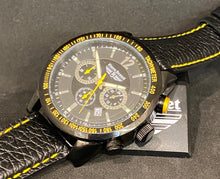 Carica l&#39;immagine nel visualizzatore di Gallery, Orologio Pierre Bonnet cronografo 7213D quadrante nero uomo

