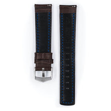 Carica l&#39;immagine nel visualizzatore di Gallery, Cinturino Hirsch Grand Duke marrone 24mm L
