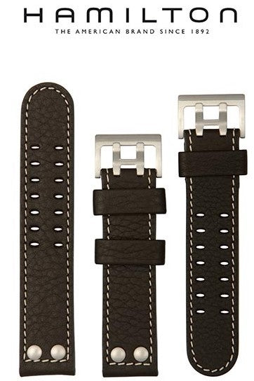 Cinturino Hamilton Khaki Navy X-Wind, brown, 22/22