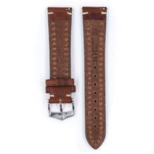 Carica l&#39;immagine nel visualizzatore di Gallery, Cinturino Hirsch Liberty marrone L 24mm
