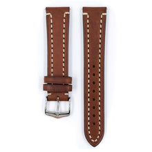 Carica l&#39;immagine nel visualizzatore di Gallery, Cinturino Hirsch Liberty marrone L 24mm
