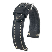Carica l&#39;immagine nel visualizzatore di Gallery, Cinturino Hirsch Liberty nero L 24mm
