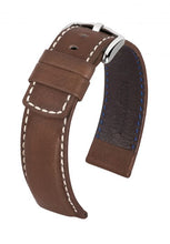Carica l&#39;immagine nel visualizzatore di Gallery, Cinturino marrone Mariner Hirsch 22mm L
