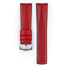 Carica l&#39;immagine nel visualizzatore di Gallery, Cinturino rosso Hirsch Gear22mm L fodera in caucciù
