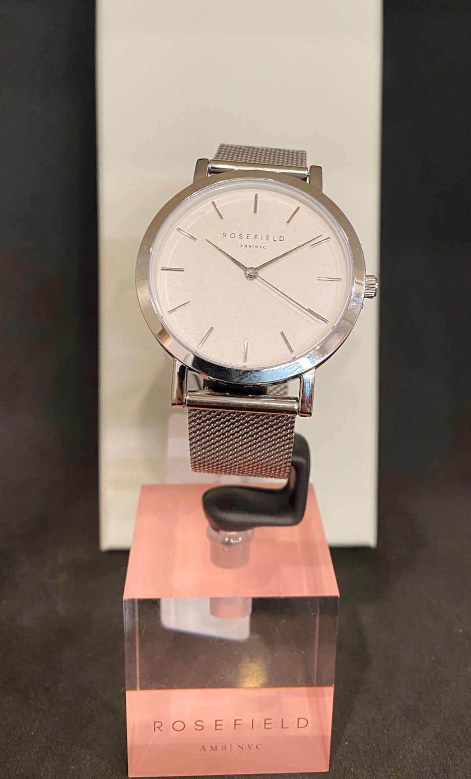 Orologio Rosefield AMS/NYC The Mercer Unisex acciaio bracciale milanese